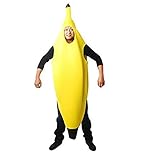 全身バナナ コスチューム 黄色 男女共用 Lサイズ