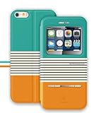 JapaNice　iphone6 アイホン6 おしゃれ で スタイリッシュ な iphone6　ケース iphoneカバー 4.7インチ (イエロー+ブルー)