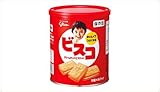 グリコ　ビスコ保存缶 30枚入×10缶セット 5年保存 食品 食料品 お菓子 おやつ 保存食 非常食 備蓄食 防災用品 防災グッズ