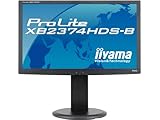 iiyama 23インチワイド液晶ディスプレイ IPSパネル LEDバックライト 昇降・ピボット機能搭載 HDMIケーブル同梱モデル マーベルブラック PLXB2374HDS-B1