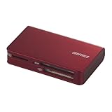 iBUFFALO カードリーダー/ライター レッド RED 赤 2倍速 USB2.0バスパワーモデル BSCR12U2RD