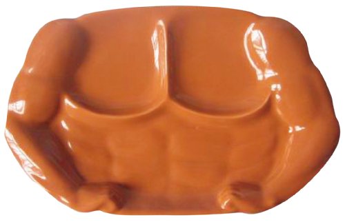 【おもしろ食器シリーズ】 ムキムキ!! ワイルドランチプレート SAN2209