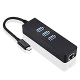 VicTsing　 USB3.1  Type C → LANポートアダプタ、USB3.1 Type C  3ポートのUSB 3.0 バスパワー 高速データ転送　ハブRJ45 10/100/1000ギガビット•イーサネットコンバータLAN有線ネットワークアダプタ [並行輸入品]