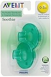 Philips 2 Pack AVENT Soothie Pacifier, Green, 0...