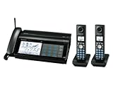 Panasonic パーソナル普通紙ファクス ブラック 子機2台タイプ (A4送信/A4受信) KX-PW821DW-K