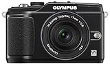 OLYMPUS マイクロ一眼 PEN E-PL2 パンケーキレンズキット ブラック E-PL2 PKIT BLK