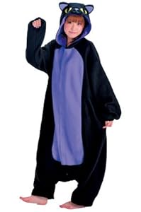 大人用フリース着ぐるみハロウィン黒ネコ・ハロウィーン・お祭り・イベント・コスプレ・文化祭・部屋着・パジャマにも