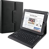 Amustore Bluetooth2.0対応 無線式キーボード内蔵 iPad専用レザーケース 新商品