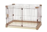 リッチェル ペット用 お掃除簡単サークル 90cm x 60cm ブラウン