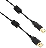 エレコム USBケーブル USB2.0 A-Bタイプ フェライトコア付 2m ブラック U2C...