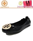 [トリーバーチ] TORY BURCH/バレエシューズ/REVA BALLERINA FLAT/エナメルブラック [並行輸入品]