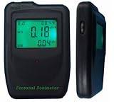 放射能測定器　ガイガーカウンター　警報音と光で警告