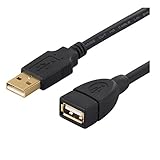 iBUFFALO USB2.0延長ケーブル (A to A) フェライト素子ねり込みタイプ ブ...