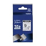 ブラザー工業 TZeテープ ラミネートテープ(透明地/黒字) 9mm TZe-121