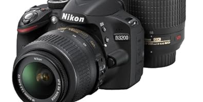 Nikon デジタル一眼レフカメラ D3200BK WZ 200mmダブルズームキット ブラック