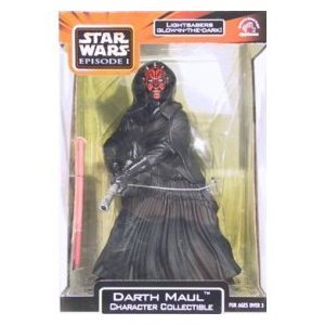 Darth Maul Character Collectible with Glow-in-the-dark Lightsaber