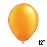 ゴム風船（スタンダードカラー)オレンジ　12インチ（直径30cm）100個入り/袋