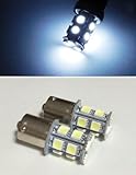 [lighteen] 13連 シングル 24V LED S25 3chip 5050 SMD セット　(個数・色 選択可)　 ホワイト 2個