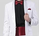 カラー が選べる カマーバンド 蝶ネクタイ チーフ ３点 セット