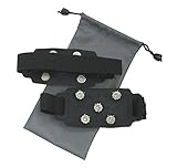 【雪が降る前に準備してください!】 通勤・通学・旅行に最適 雪道凍結路 滑り止めスパイク 厚手...