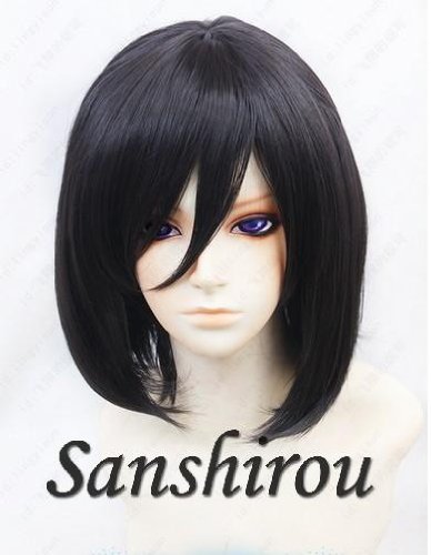 高級耐熱 コスプレウィッグ 進撃の巨人風 ミカサ・アッカーマン