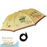 手に持たずにさせる折りたたみ傘　手ぶらんブレラ　Esprit★晴雨兼用UVカット約90％♪