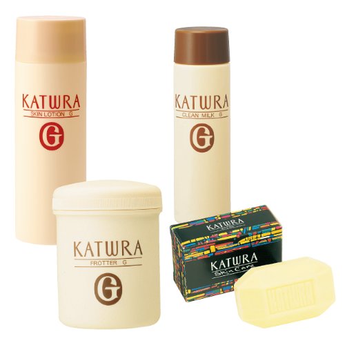 カツウラ・モイスチャーセット5（スキンローションGふつう300ml＋フローテG500g＋ク…