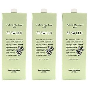 【X3個セット】 ルベル ナチュラル ヘアソープウィズ SW(シーウィード)1600ml 詰替用