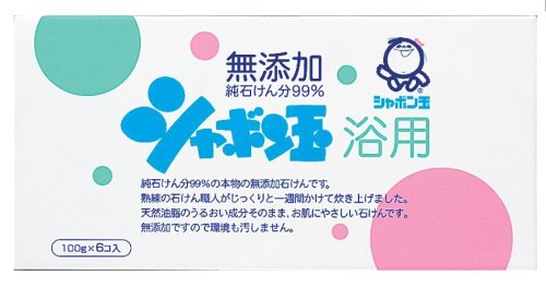 化粧石けんシャボン玉浴用 6個入