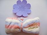 洗顔 用 ふんわり ヘアバンド セット (パープル　×　ピンク)