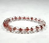 レッドファントムクォーツ ブレスレット 幽玄水晶 天然石 パワーストーン 1