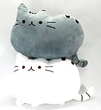 フワフワ 柔らか かわいい ネコ クッション 抱き枕 オフィス用にも (2個セット)