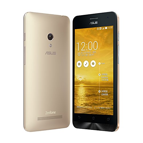 【国内正規品】ASUSTek ZenFone5 ( SIMフリー / Android4.4.2 / 5型ワイド / microSIM / 32GB / LTE / ゴールド ) A500KL-GD32