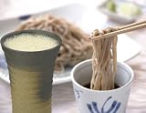 信州・黒姫高原☆黒姫・本生そば６食分＆陶器のビール・焼酎カップのセット