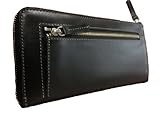 [クリスチャンエドワード] Christian Edward イタリアンレザー ラージウオレット（Ｌ字ファスナー財布） (ブラック)