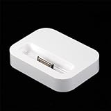 iPhone/iPod Dock式充電スタンド ドックスタンド クレードル ホワイト Dock for iPhone 4S/4/3GS/iPod White