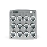 Kamenstein Magnetic 12-Tin Spice Rack with Free Spice Refills for 5 Years [並行輸入品]