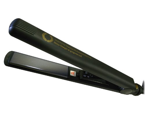 .アゲツヤ チタニウムプレート仕様 プロフェッショナルヘアアイロン <最大温度220℃> 【シャイニーストレート&ゴージャスカール】 35470.