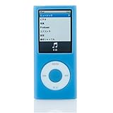 Simplism iPod nano4th用シリコンケース ブルー Silicone Case for iPod nano 4th Blue TR-SCNN4-BL