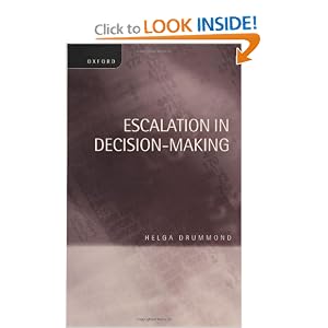 Escalation of Commitment in Investment.
