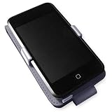 Flip Leather Case for iPod touch/Grey