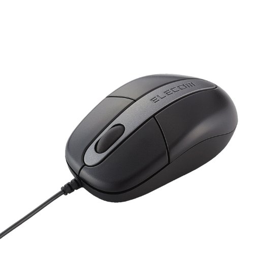 ELECOM 光学式マウス USB接続 EU RoHS指令準拠 簡易パッケージ ブラック M-M1URBK/RS
