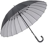 24本骨傘 高強度グラスファイバー仕様 【雨宿】 (あまやどり) 直径約105cm ブラック 22815