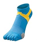 ファイテン(phiten) 足王(ソッキング) 5本指 ブルー/イエローA 25-27cm ブ...