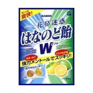 カンロ　ノンシュガー　花鼻迷惑はなのど飴W