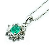 天然石 クォーツエメラルド ペンダントネックレス 5月の誕生石　エメラルド