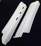 KDX 200 220 250 KLX 250 Dトラ 用 フォーク ガード or ガイド 左右 バイク 【InFiled】  タオル セット ( ホワイト )