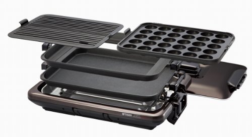 .TIGER ホットプレート これ1台 3枚タイプ ブラウン  CPV-T130-T.