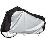 見た目スッキリ！２トーンカラーの自転車カバー☆ 【センターブラック サイクルカバー】 雨・風・ドロ汚れからガード！ 撥水加工済み◎ 風で飛びにくいゴム＋ヒモ付♪