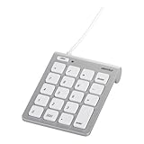 iBUFFALO テンキーボード Mac用 USB接続 スリム 独立キー シルバー BSTK0...